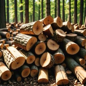 Bezpieczeństwo przy układaniu porąbanego drewna