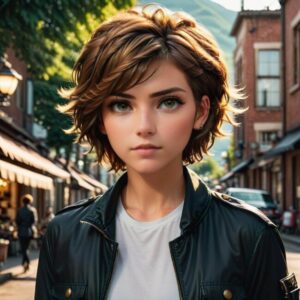 Chłopięcy fryzjerski styl dla dziewczynek