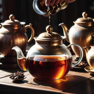 Czajnik turecki z uchwytem antypoślizgowym