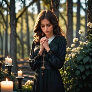 Czarna wstążka symbol żałoby