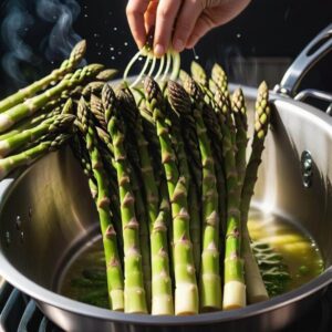 Czy szparagi gotować od razu w wrzącej wodzie