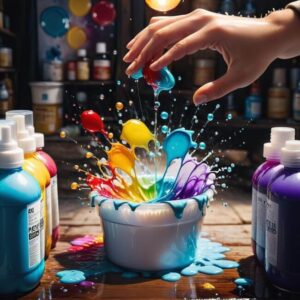 Czym zmyć suche farby plakatowe