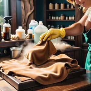 Czyścić zamsz środkami domowymi