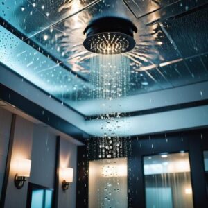 Deszczownica z efektem deszczu na suficie