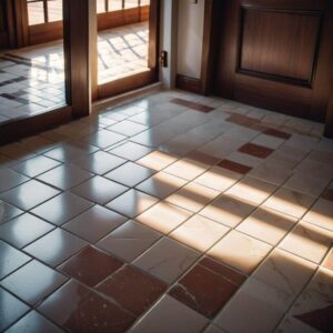 Estetyczne przenikanie podłogi a drzwi