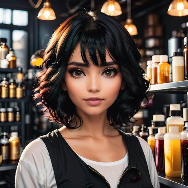 Farbowanie czarnych włosów w domu