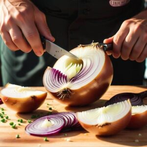 Jak zoptymalizować czas cięcia cebuli w piórka