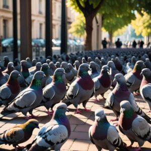 Karmienie gołębi a intensywność kolorów piór