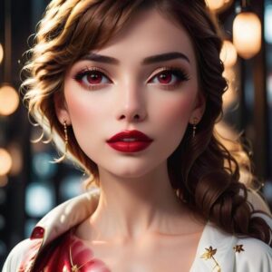 Kolorowanie ust dla efektu powiększenia