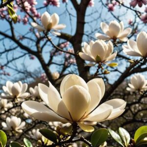 Magnolia roślina czas kwitnienia