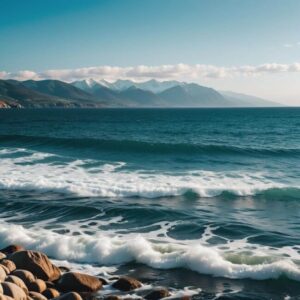 Norwegia fjordy i klarowna woda morska