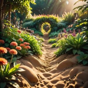 Ogród na terenie o lekkim podłożu