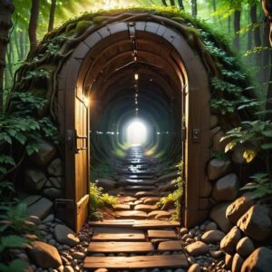 Prosta konstrukcja drzwi do foliowego tunelu