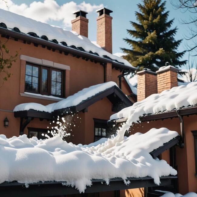 Skutki obciążenia śniegiem na dachu
