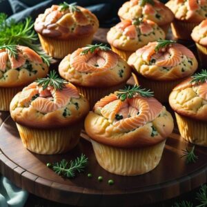 Słone babeczki z rybą