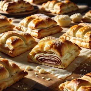 Sposoby na dodanie chrupkości poprzez smarowanie ciasta francuskiego