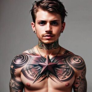 Tatuaże gwiazdki męskie