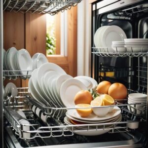 Układanie kubków w zmywarce