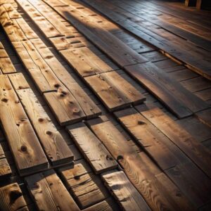 Układanie paneli na tradycyjnej drewnianej podłodze