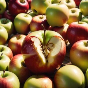 Wartość kaloryczna jabłka bez łupiny